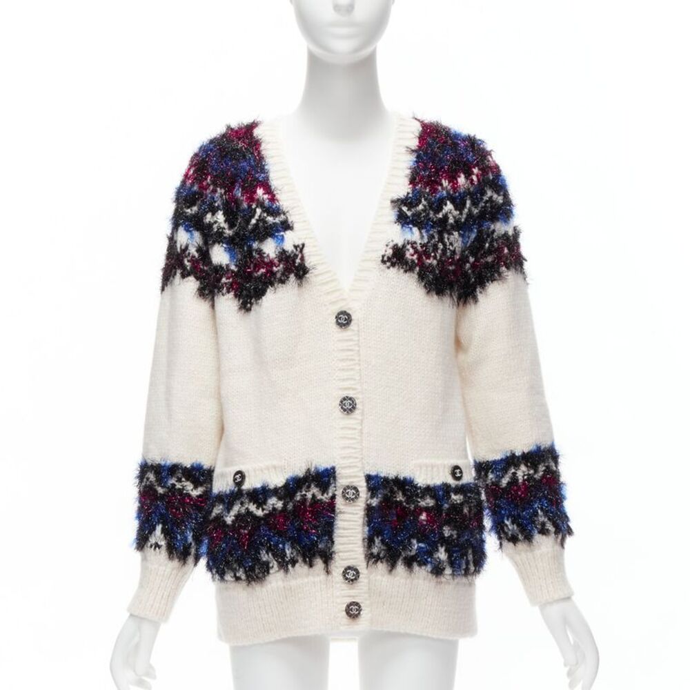 Chanel Fluffy Lurex Cardigan